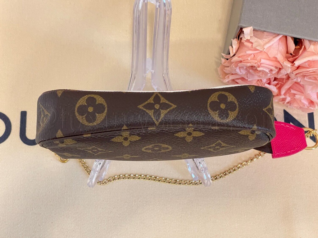 100 Original Louis Vuitton Mini Pochette Accessoires Monogram